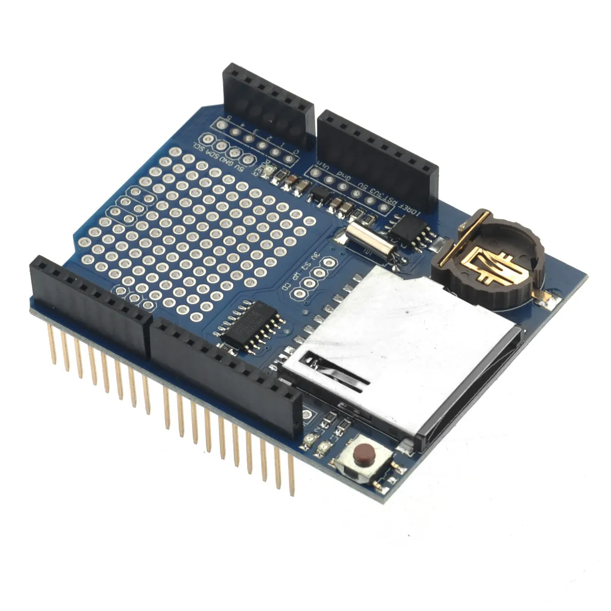 Фото Deek-Robot Shield V1.0 для Mega Leonardo Card Fat16 Fat32, часы реального времени RTC, регулятор 3.3V №4