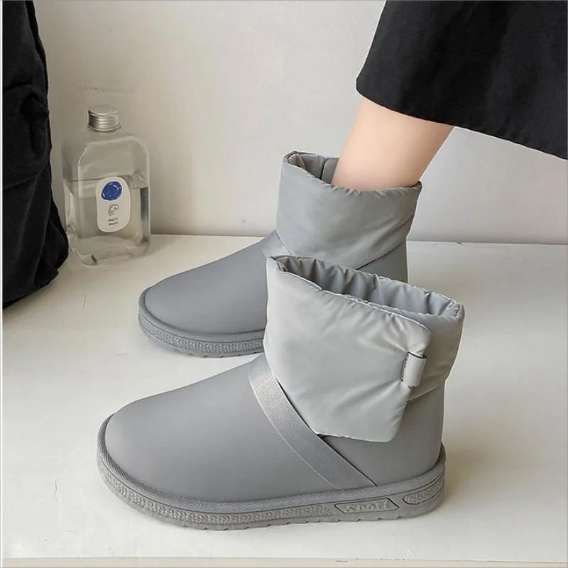 2023 New Arrived Women Snow Shoes  Women Ankle Boots Solid Ladies Shoes For Female Warm Plush Winter Shoes