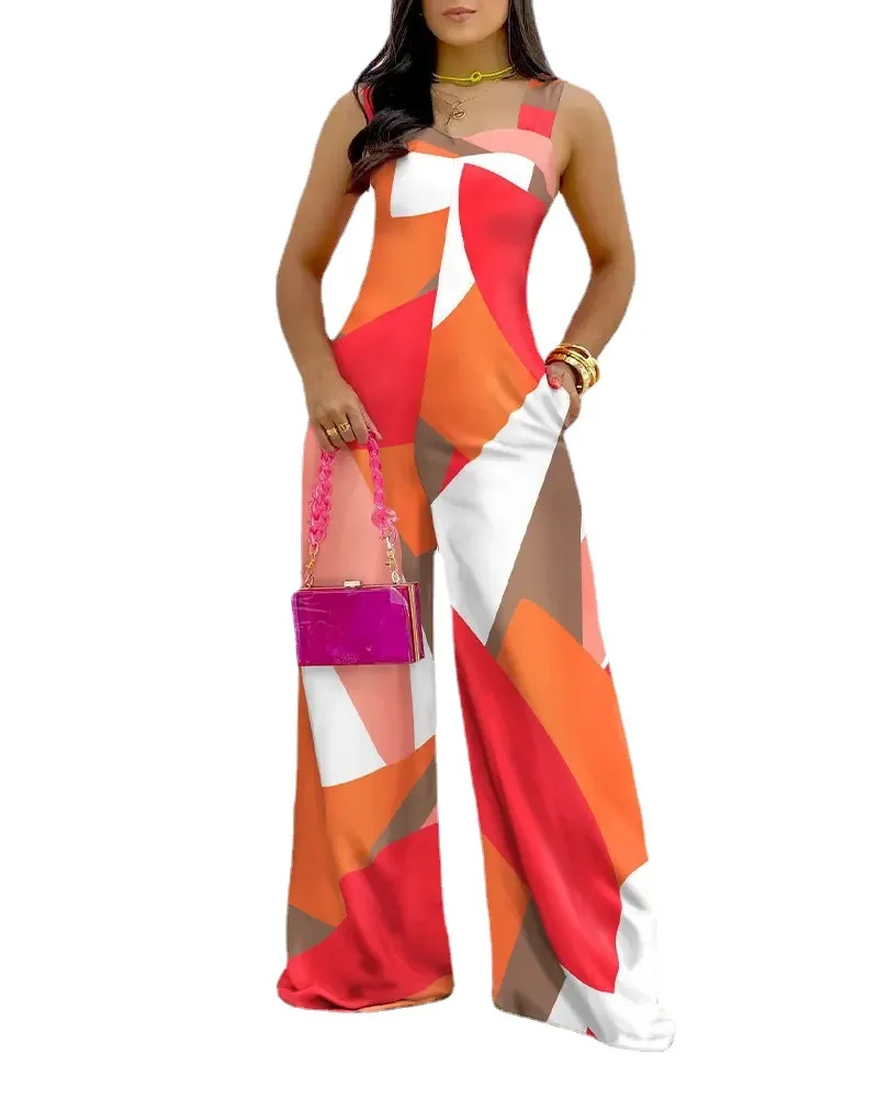 

Monos Mujer Woman Jumpsuits Elegant Summer Playsuit Long Jumpsuit Woman Combinations