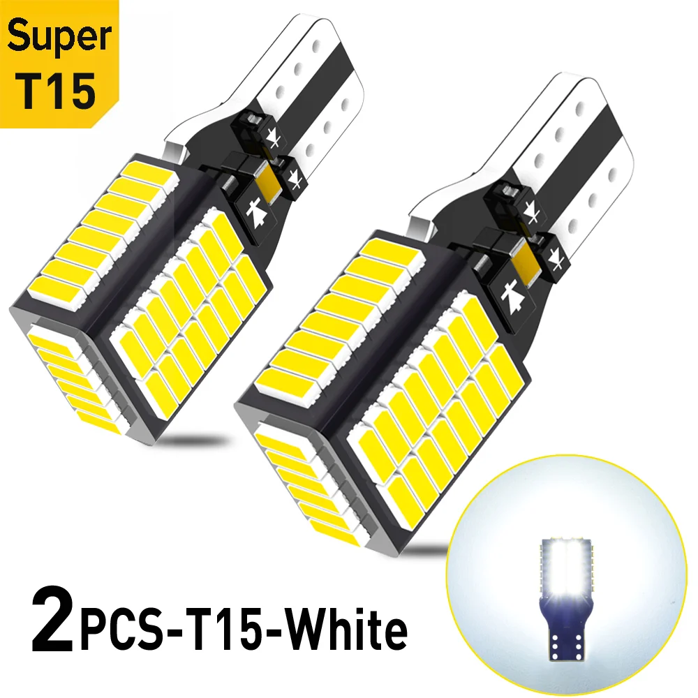 

2 шт., суперъяркие лампы для заднего хода, 921 лм, T15 W16W