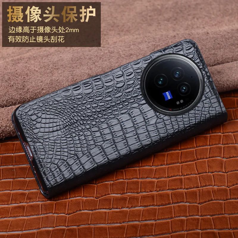 Wobiloo Новый кошелек из натуральной кожи для телефона в деловом стиле Vivo X Fold3 Pro