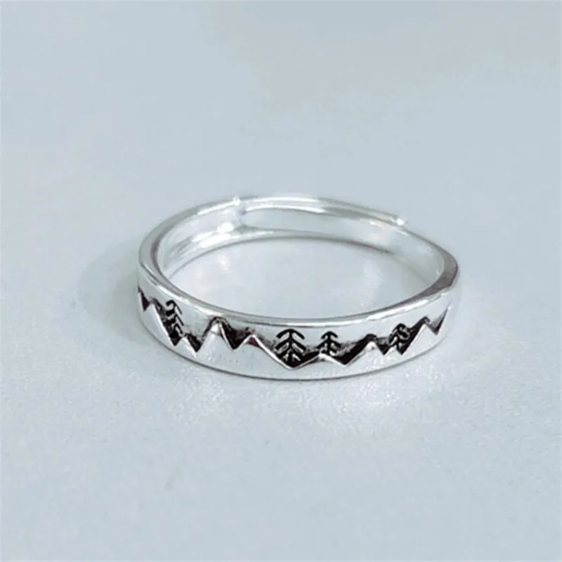 

BASDOLL 925 пробы серебряные рождественские ювелирные изделия изысканное дерево тайские серебряные кольца женское регулируемое кольцо для под...