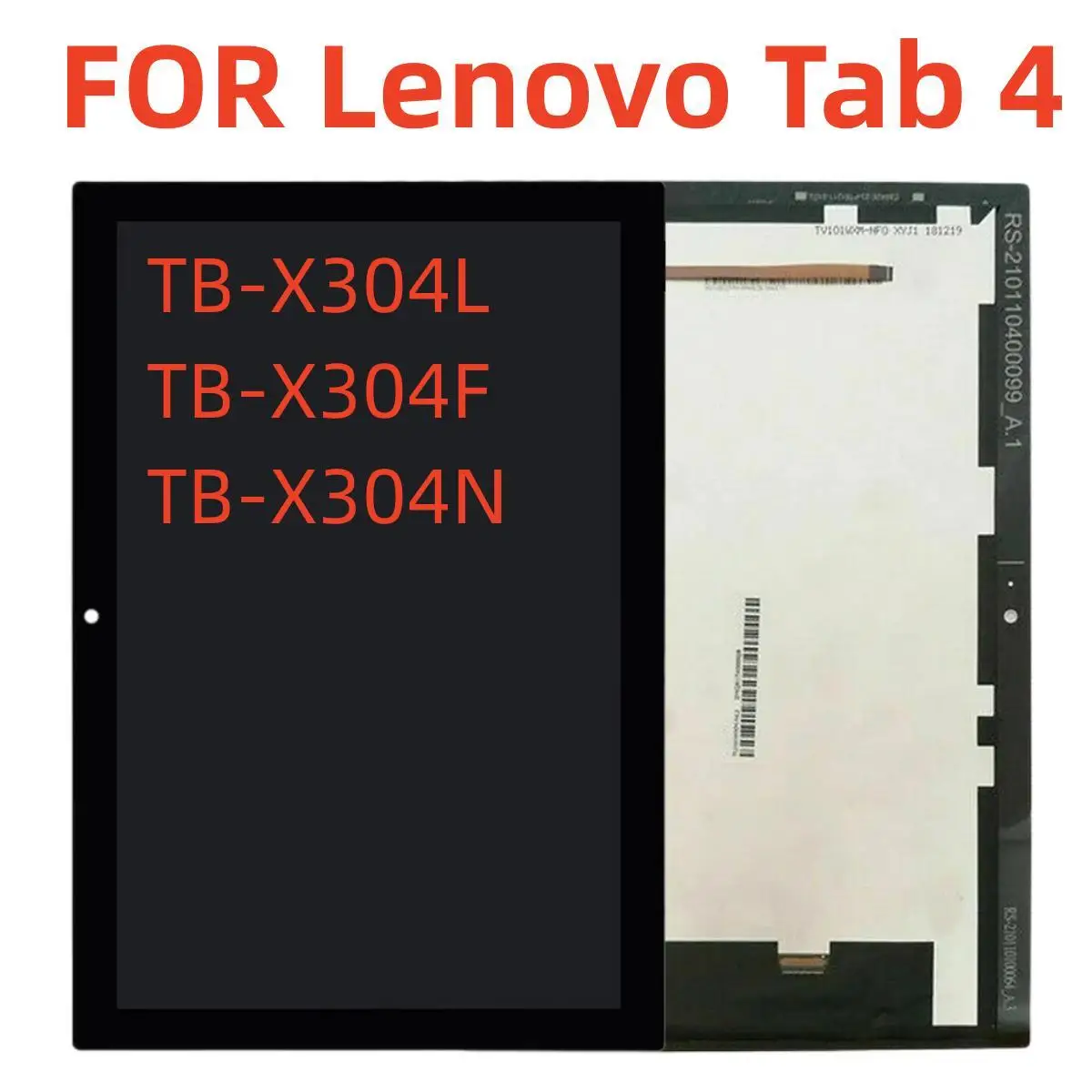 

For 10.1" Lenovo Tab 4 TB-X304L TB-X304F TB-X304N/X X304 LCD Display Matrix Module + Touch Screen Panel Digitizer Assembly