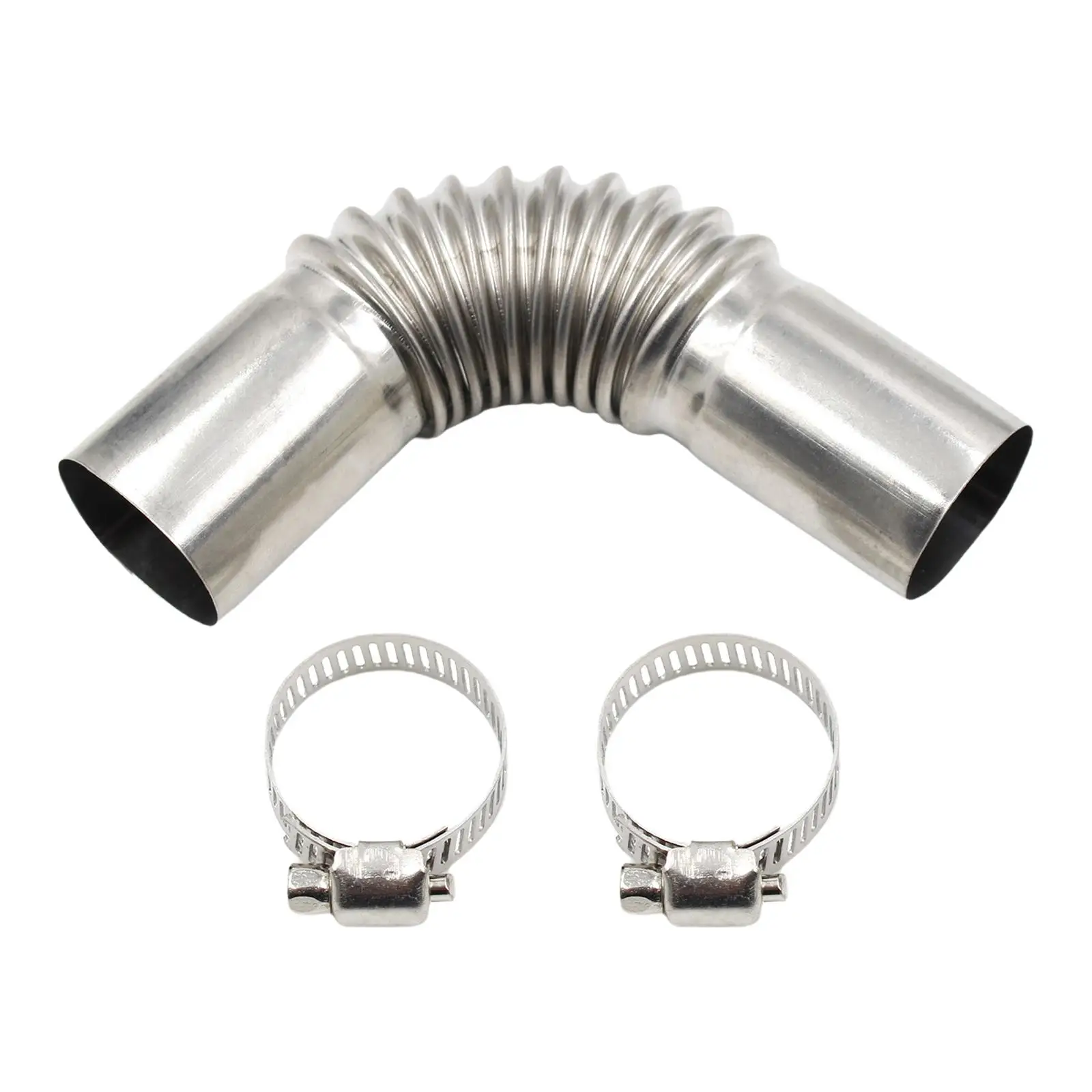 

24mm Exhaust Tube Elbow Connector Windproof Cover 27mm Od Air Exhaust s Connector for Boat Heater W/ Clamps Parking Heater