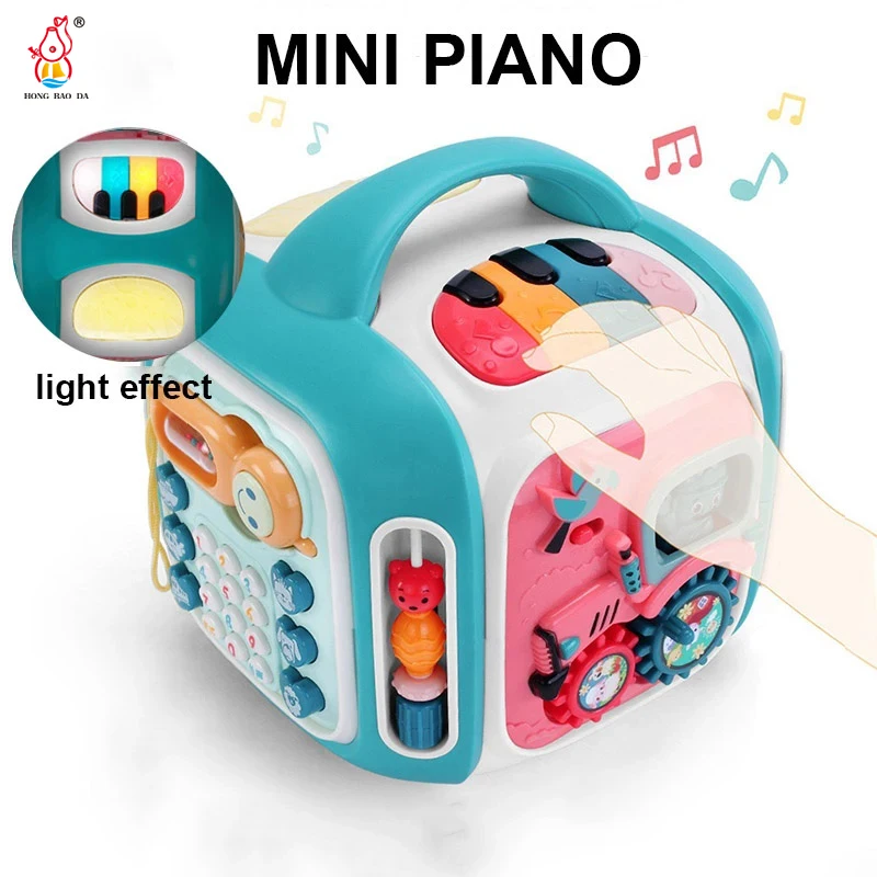 Decahedron Music Toy Hand Clapped Drum Mini Piano Musical Instruments Windmill Fun Phone Dialing Early Education Toy for Kids enlarge