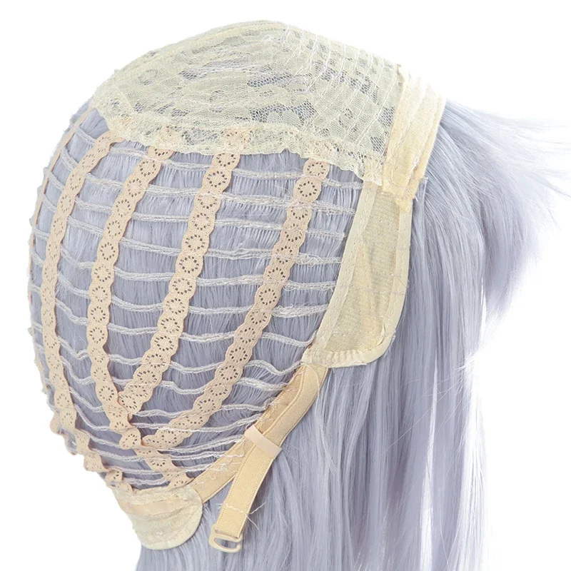 Парик для косплея L-эмалевый на танкетке из синтетических волос термостойкие