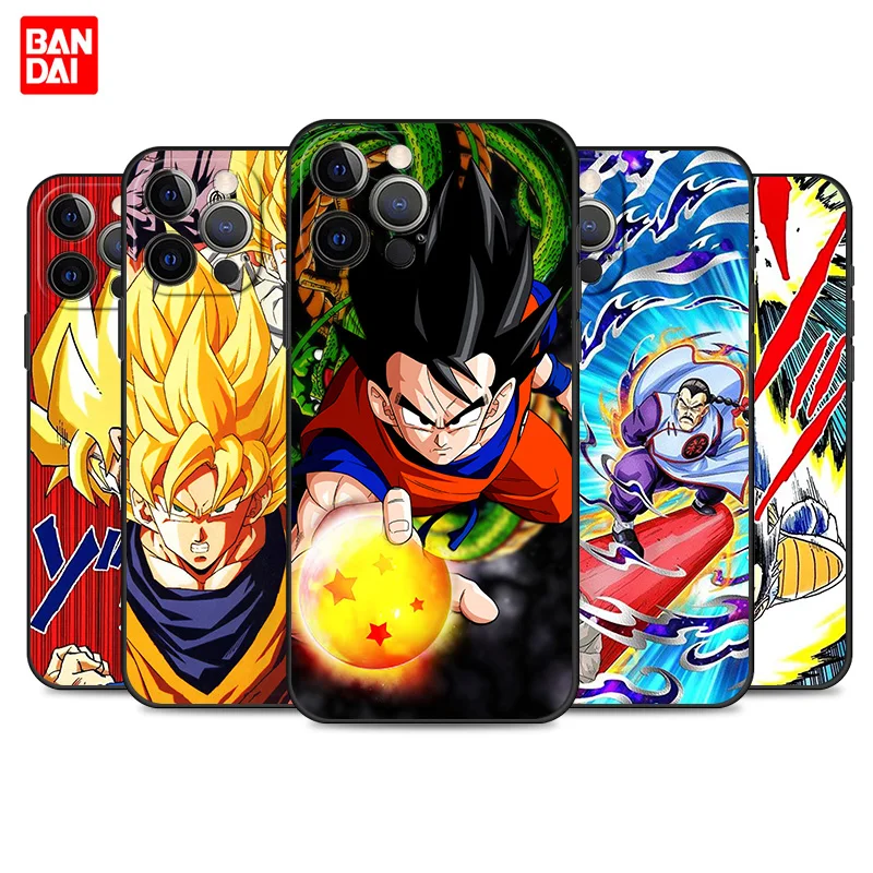

Goku Dragon Ball Star Phone Case for iPhone 12 13 Mini Pro Max Se 2020 12Pro 13Pro Cell Black Cover Fashion Silicone Shell Soft