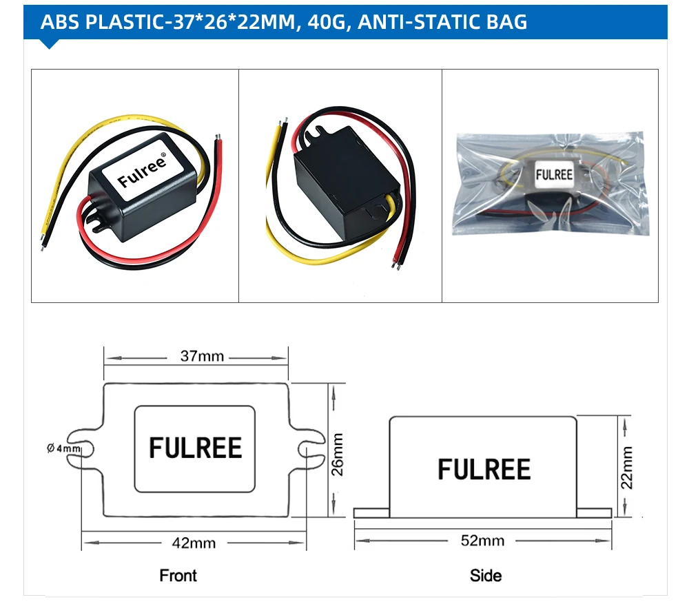 DC 12V to 5V 3A 15W Step Down Converter 12 Volt 5 3 Amp 15 Watt 12Vdc 5Vdc Buck Car Power Supply on - Понижающий преобразователь DC 12В на 5В 3А 15Вт, 12 вольт, 5,3 ампера, 15 ватт, источник питания для автомобиля.