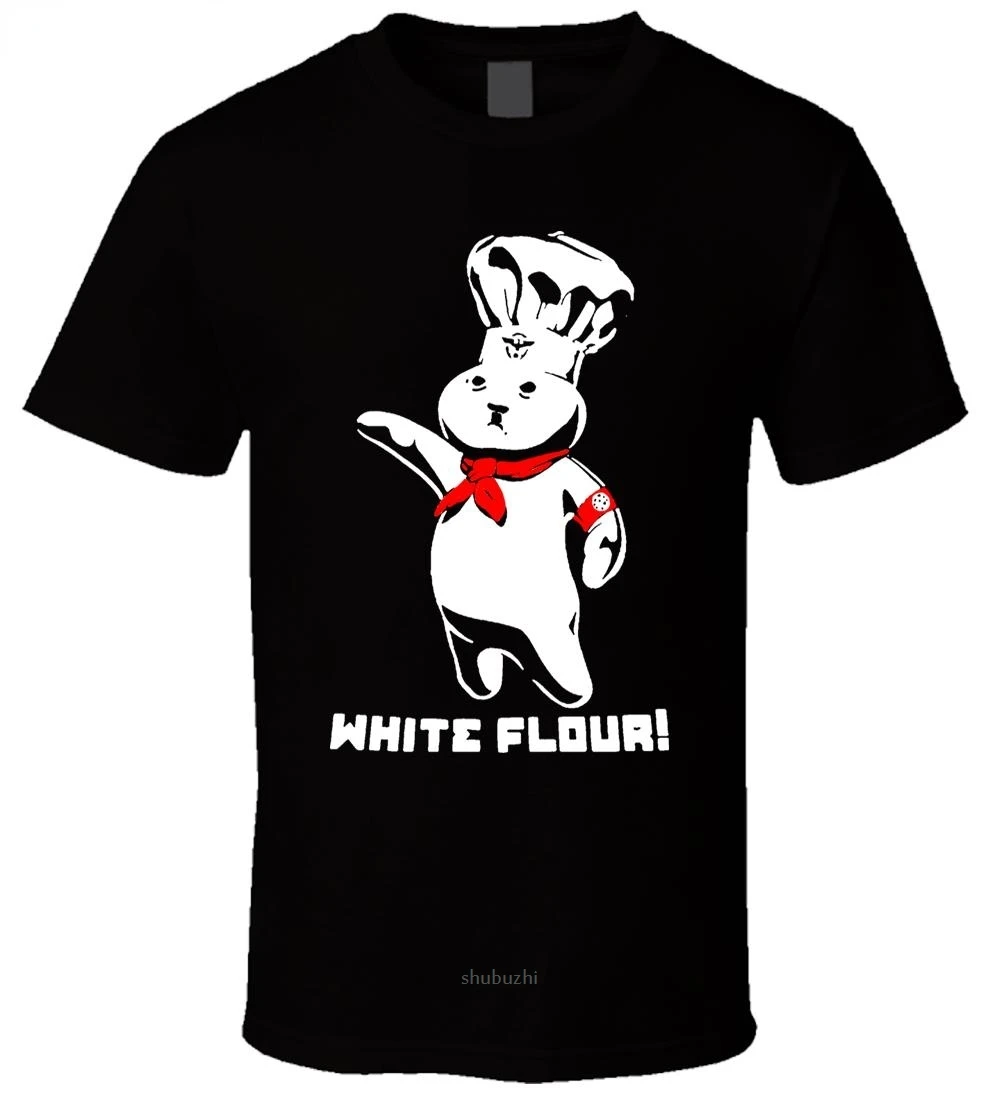 

Doughboy White Flour 3 Black T Shirt Cartoon t shirt men New Fashion tshirt free shipping top shubuzhi funny t shirts sbz8491