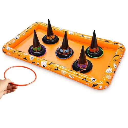 

Piece Halloween Witch Hat Ring Toss Inflatable Set