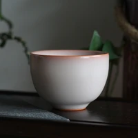 chinese porcelain kung fu tea cups celadon handmade tea bowl tea set accessories ceramic teacup personal single cup pink cup