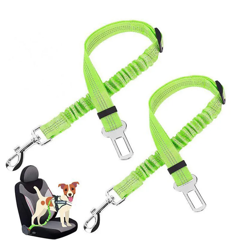 

Pet Dog Car Seat Belt Retractable Buffer Elastic Reflective Safety Traction Rope Dog Leash Harness Dogs Dog Accessories Supplies