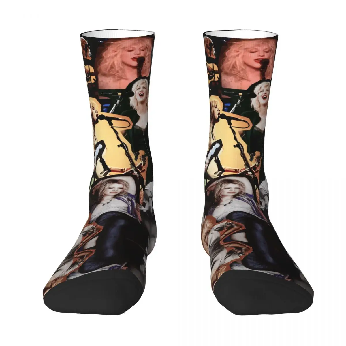 

Stocking Collage Courtney And Love Hole 90s Band Classic The Best Buy Funny Novelty Funny Graphic Infantry pack Elastic Socks