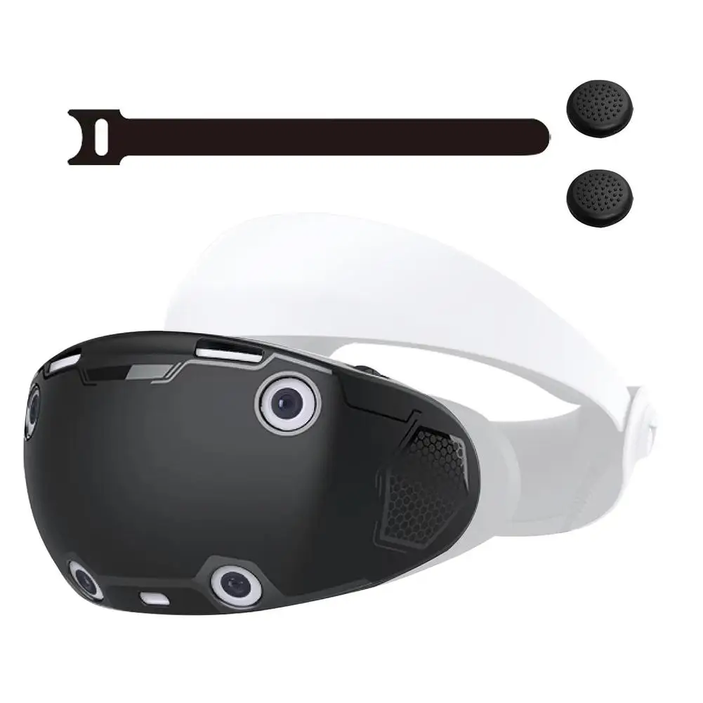 

Protective Case Compatible For Ps Vr2 Vr Helmet Anti-scratch Shell Replacement With Handle Silicone Cap
