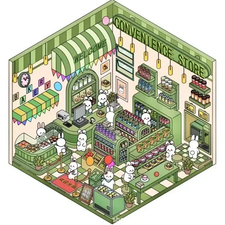 

Kawaii 3D наклейки для ландшафта Pelsone