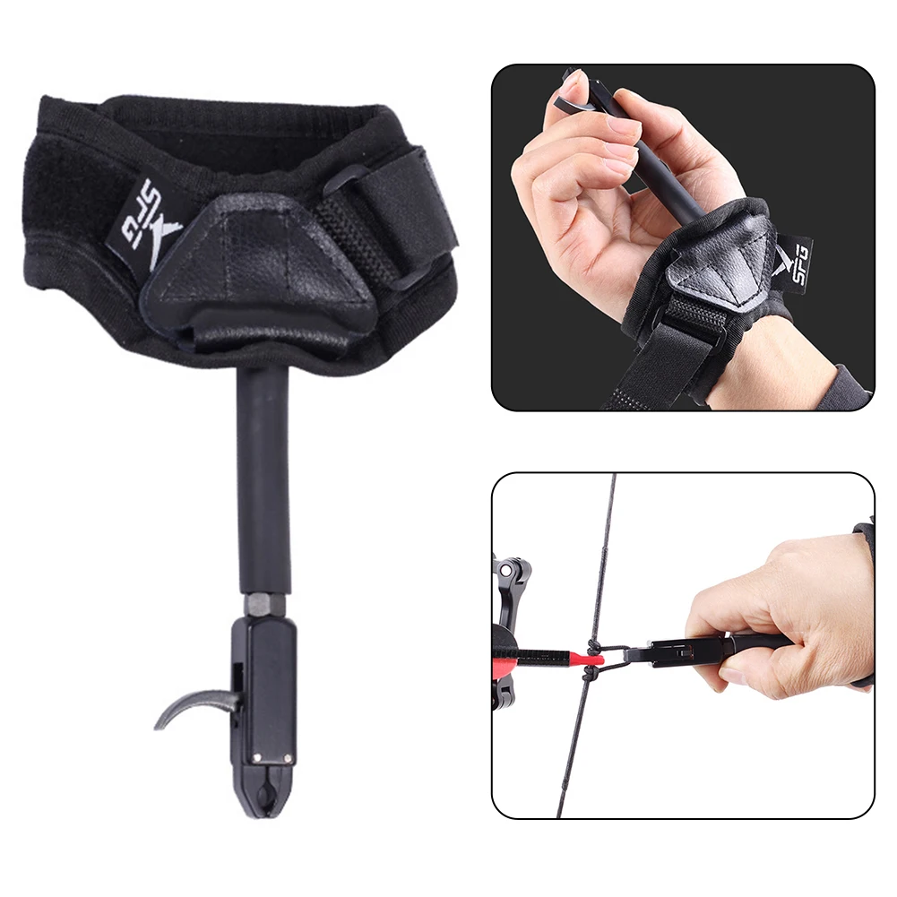 

Complex Archery Environments Trigger Bow And Arrow Wrist Release Archery Wrist Strap Releaser Automatic ClosingAutomatically