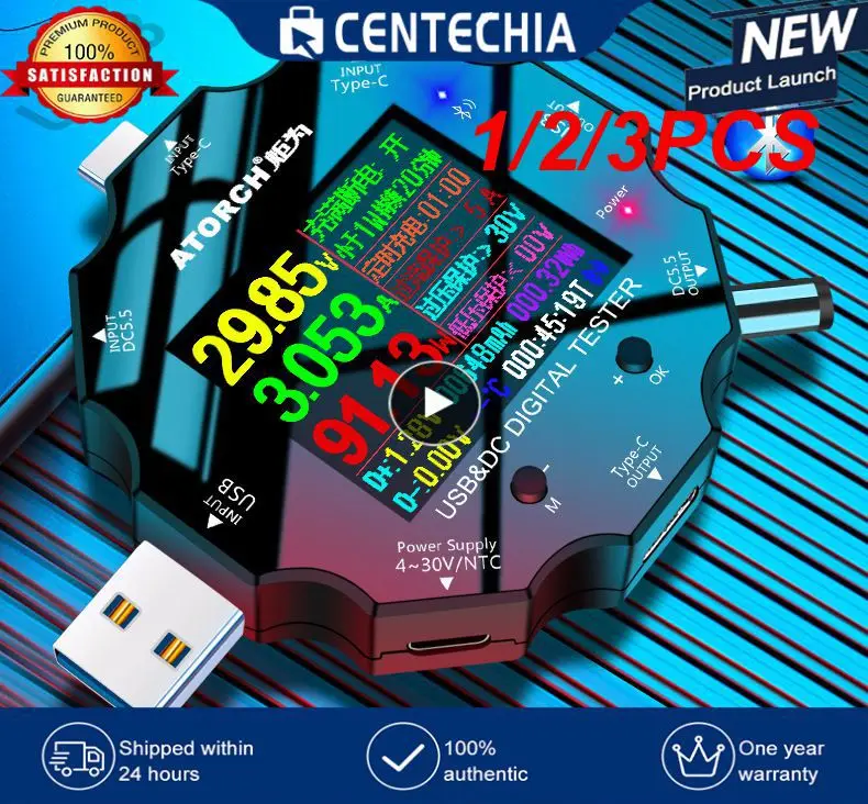 

1/2/3PCS DC5.5 DC5525 digital voltmeter amperimetro voltage current meter ammeter detector notebook power bank charger usb