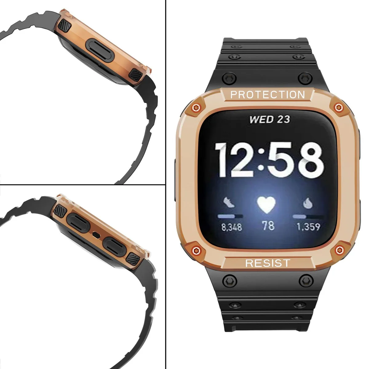 Фото Ремешок для часов Fitbit Versa 2 / Versa 3 / Fitbit Sense Band с прочным ремешком из ТПУ Для Fitbit Versa / Versa Lite №3