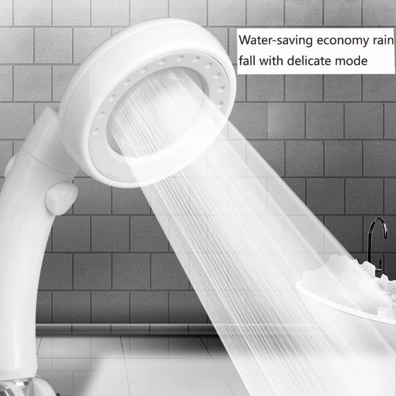

Shower Head, High Pressure Handheld Shower Head, Best Pressure Boosting Rainfall Spray Shower Head with Angle Adjustable & One