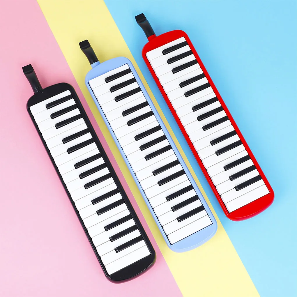 

32 клавиши трубка музыкальная клавиатура портативное фортепиано гармоника с сумкой для переноски игровые клавиатуры с мундштуком черная