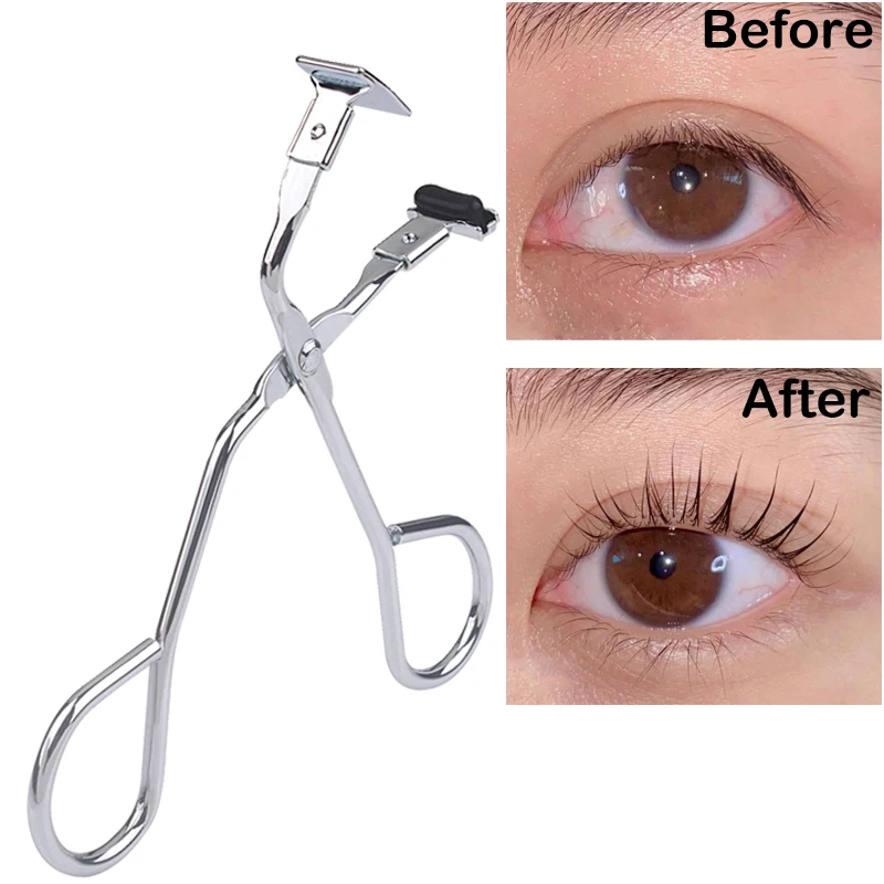 

1PC Protable Eyelash Curler Stainless Steel Makeup Curling Lash Clip Handle Curl Eyelashes Tweezers Beauty Tools Accessories