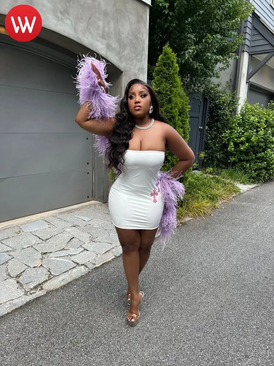 

LW Faux Leather Off The Shoulder Cross Print Dress For Women 2022 PU Material Embroidery Sleeveless Sexy Fashion Streetwears