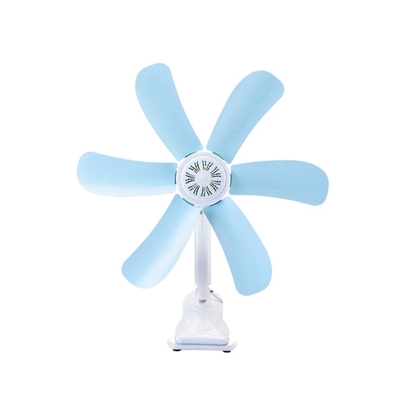 

Clip Fan Office Six-Leaf Desktop Electric Fan Clip Fan Bedroom Household EU Plug