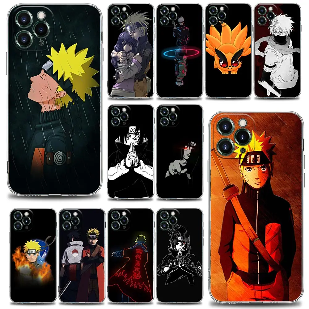 

Cute Anime Uzumaki Naruto Clear Phone Case for iPhone 11 12 13 Pro Max 7 8 SE XR XS Max 5 5s 6 6s Plus Silicone Cover BANDAI