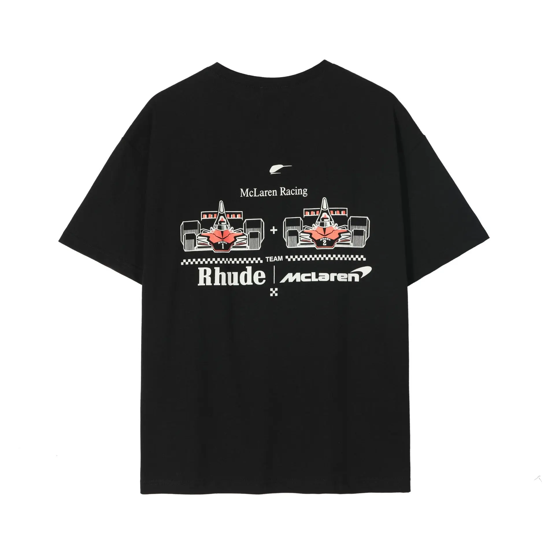 

RHUDE T-shirts 22SS Men Women 1:1 Best Quality Summer Men's Racing Joint Name Print Short Sleeve Tops Tee T-Shirt T Shirts