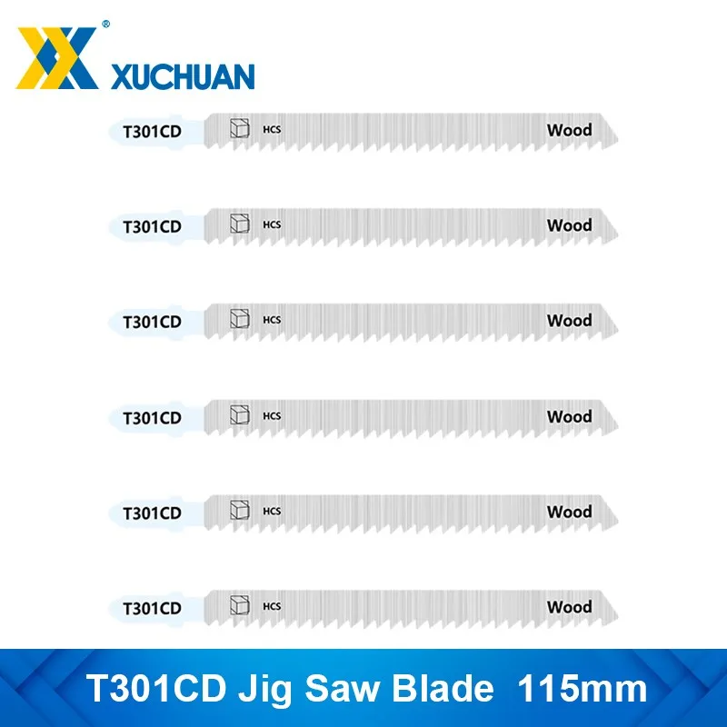 Лезвие для ножовочной пилы T301CD, T-образный хвостовик, для резки дерева, электроинструмент, полотно для сабельной пилы, 5 шт.