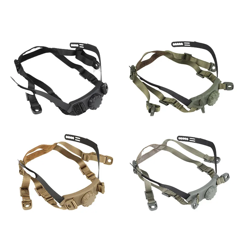 

Tactical Helmet Inner Suspension System Hunting CS Helmets Adjustable Head Lock Strap Accessories for FAST SF HIGH CUT HELMET
