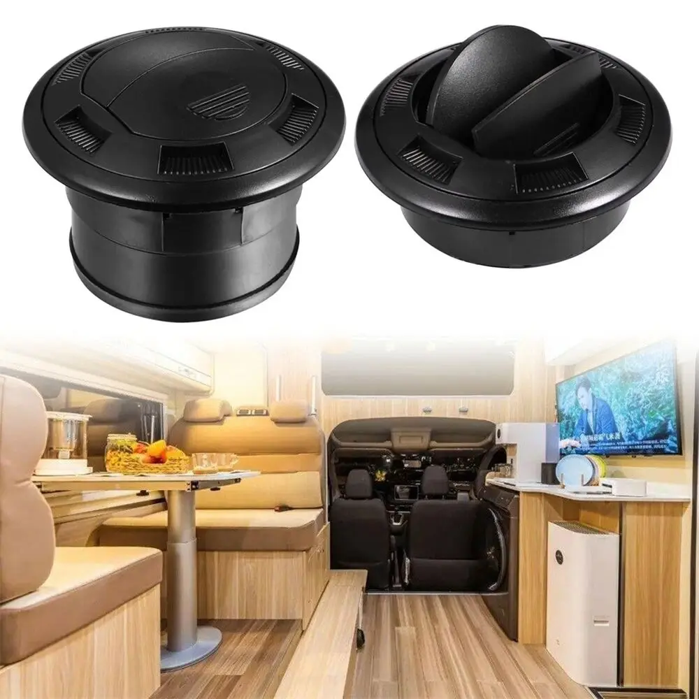 

Retrofit Universal Vent Grill Cover Boat Ventilation Blade Round Marine Parts Car RV A/C Air Outlet Vent Louvered
