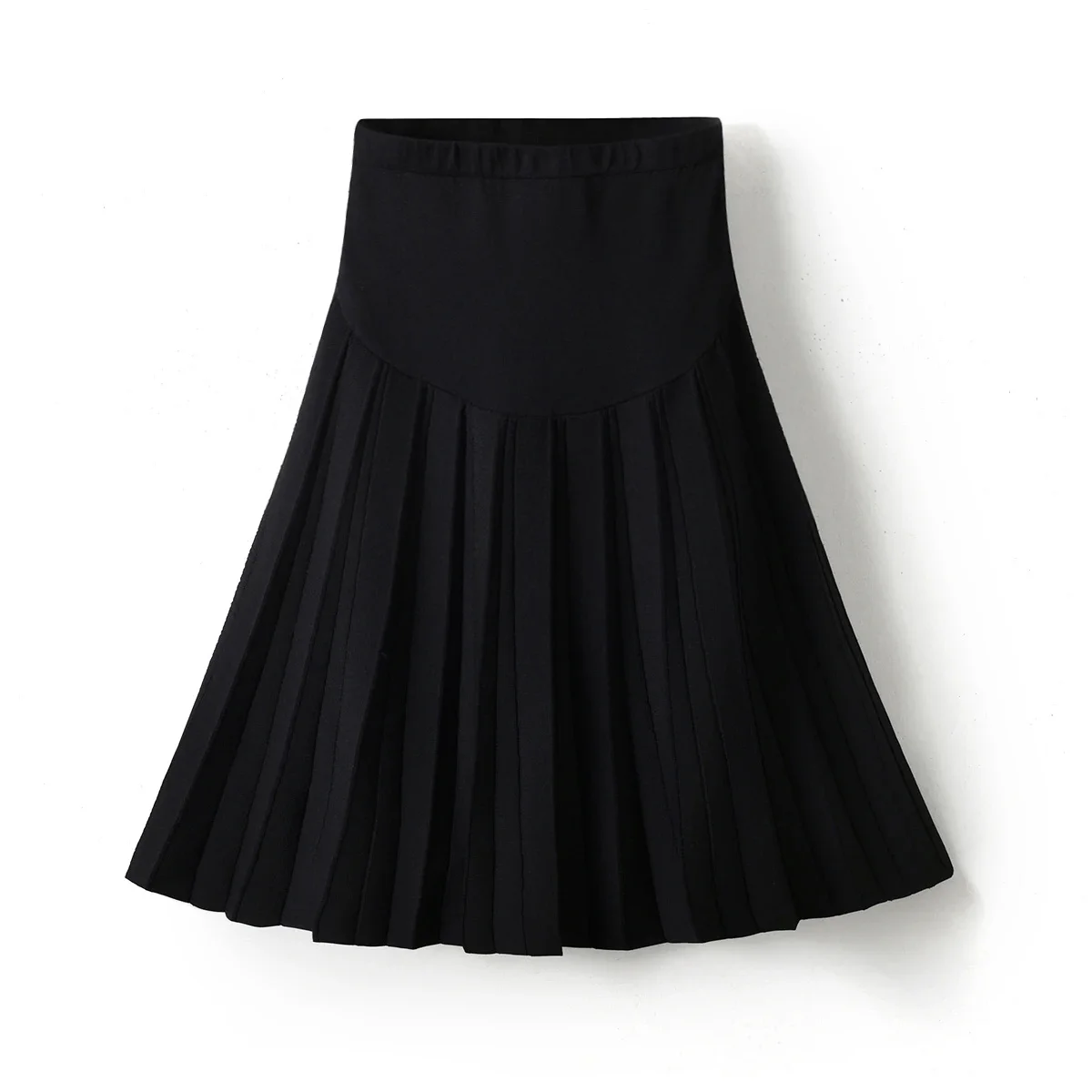

2023 New Maternity Knit Skirts Pregnant's Knitted Skirts Women Classic Black Dress Elastic Waist Great Quality