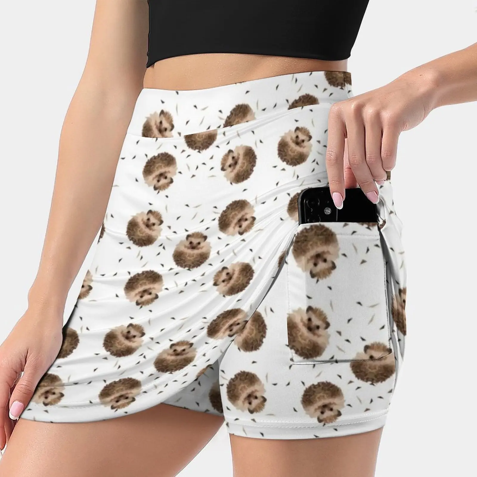 Женская юбка-брюки с рисунком, летняя юбка в Корейском стиле