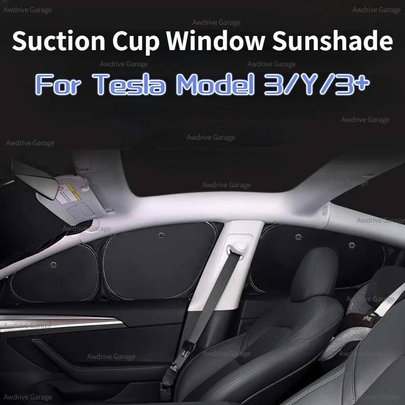 Солнцезащитный козырек на присоске для Tesla Model 3 Y + Highland 2017-2024