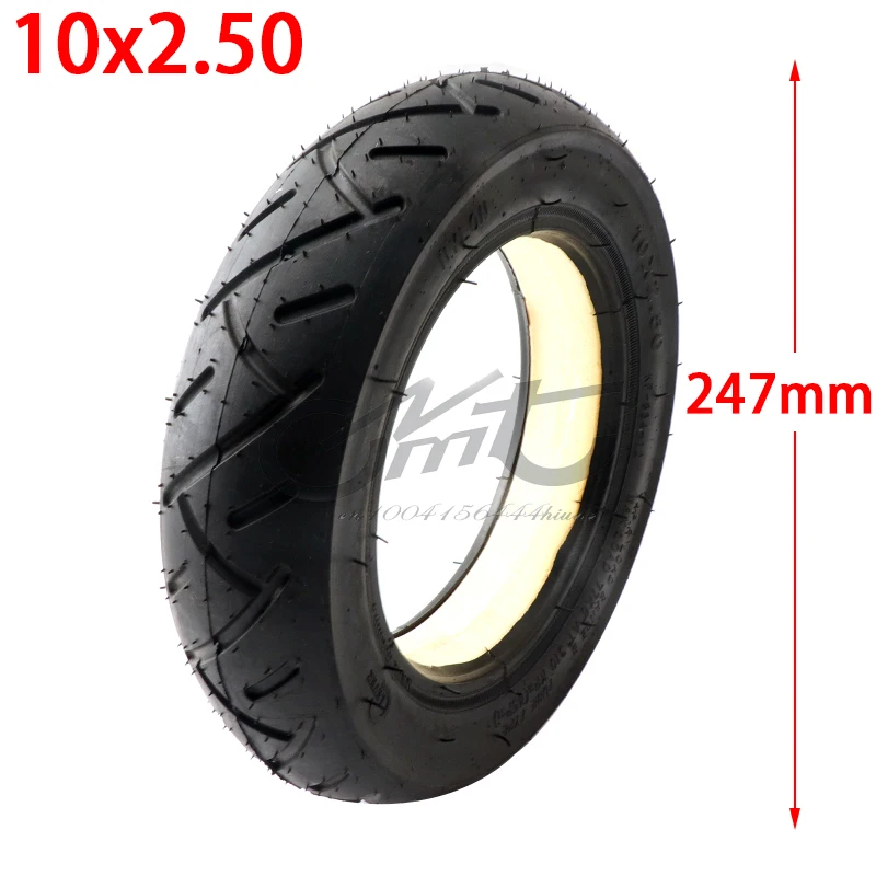 

10x2.50 solid tire Filling tyre for Quick 3 ZERO 10X Inokim OX Folding Electric Scooter 10-inch Mini Motorrad Razor