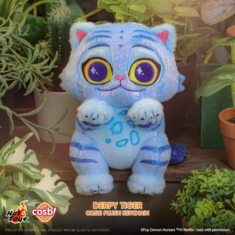 Фото Коллекционная серия плюшевых брелоков K-POP Demon Hunters DERPY TIGER COSBI: Сюрприз-бокс, загадочные украшения для дома, подарочные наборы-сюрпризы №4