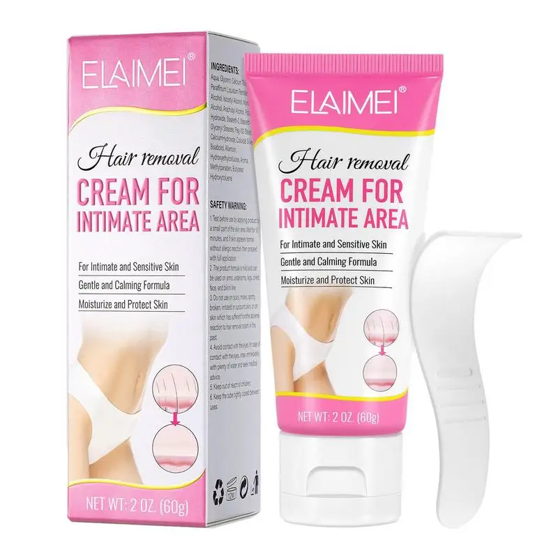 

Body Hair Removal Cream Intimate Hair Removal For Women 60g Painless Unwanted Hair Remover For Pubic Area Arm Armpit Leg Elbow