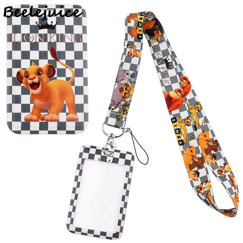

Lion King Key lanyard Car KeyChain ID Card Pass Gym Mobile Phone Badge Kids Key Ring Holder Jewelry Accessories Decorations