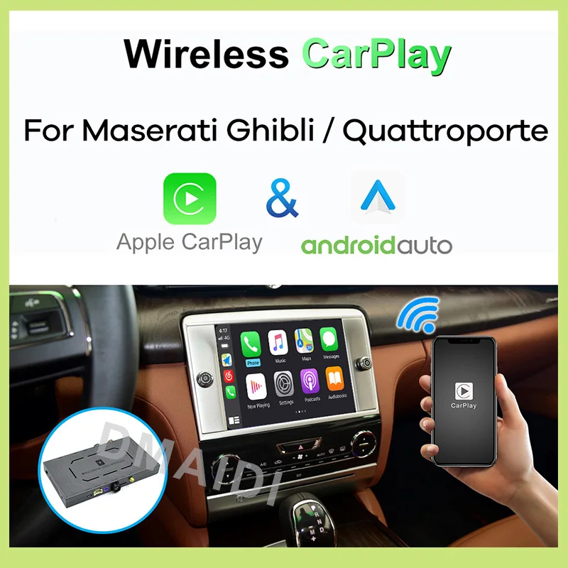 

Wireless CarPlay connection decoder box for Maserati Ghibli Quattroporte 2014 2015 2016