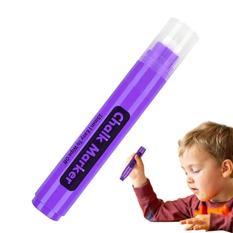 Chalkboard Marker With 15mm Wide Tips Liquid Chalkboard Markers Erasable Chalk Pen For Whiteboard Windows
