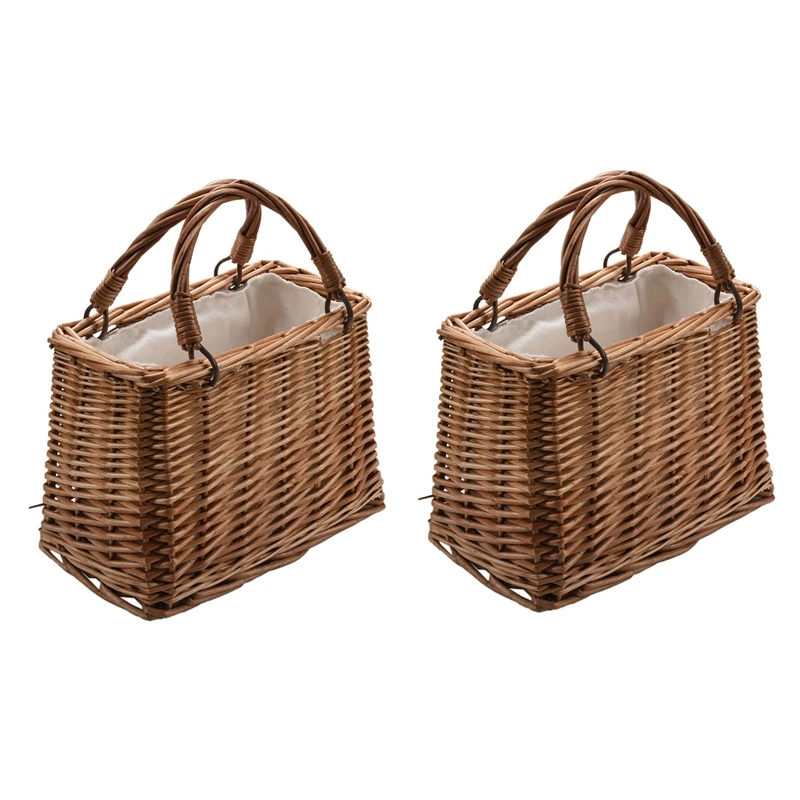

2X Beach Straw Bags Women Summer Handbag Rattan Square Tote Bag Handmade Bali Woven Cross Body Bag Box Bohemia