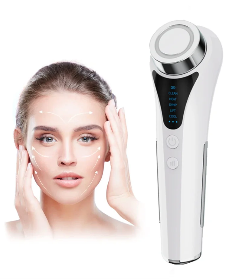 Anti Aging Face & Eye Massager Hot Cool Treatment  Facial Massager Face Device High-Frequency for Firming Anti-Wrinkle Skin Care