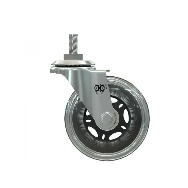 (5 упаковок) 3-дюймовый M8 винт полиуретановый ролик Ice Wheel компьютерное кресло