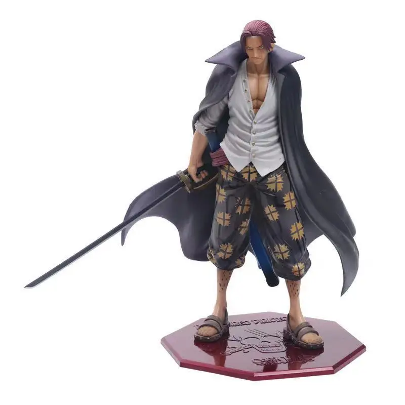 

One Piece Anime Figure Akagami Shanks Red Hair Four emperors New World Four Kings PVC Action Figurine Model Toys Children Gifts