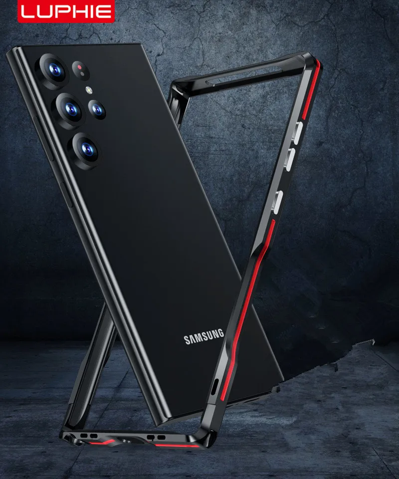 Оригинальный металлический каркас Luphie для Samsung Galaxy S24 S23 S22 S21 Ultra чехол-бампер