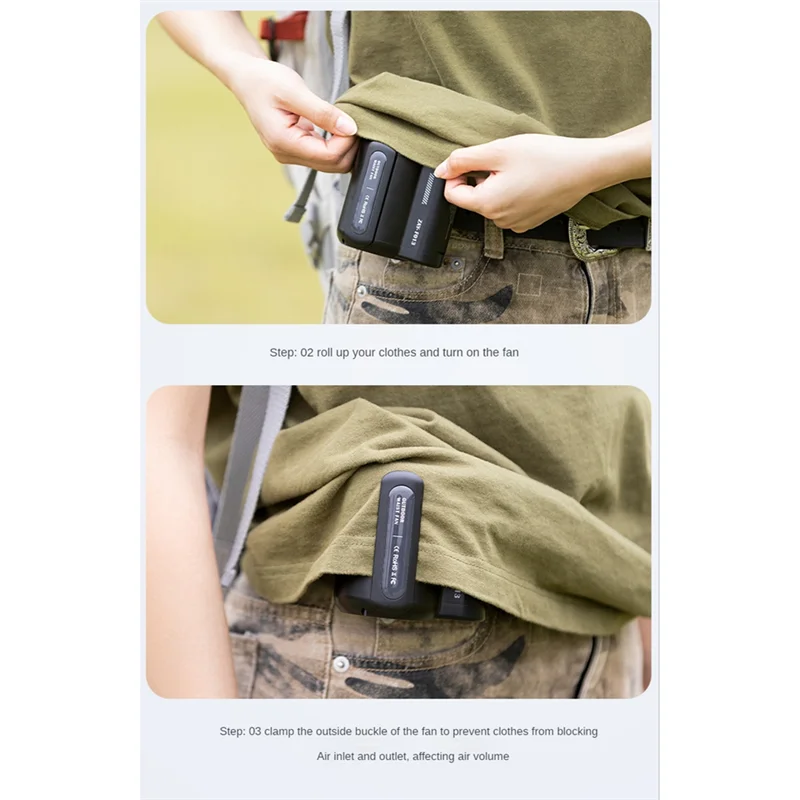 Подвесной USB-вентилятор на талию 4500 мАч