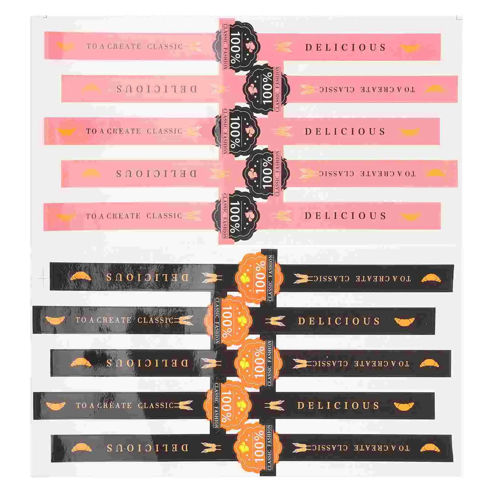 50 шт. наклейки для выпечки самоклеящаяся упаковка герметичная бумажная этикетка