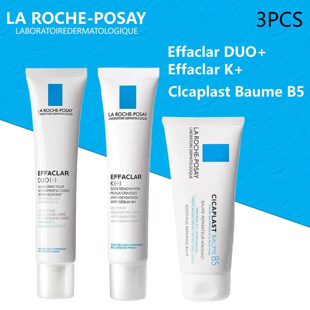 

Original La Roche Posay Cream Remove Blackhead Acne Gentle Exfoliation Skin Care 40ml Effaclar DUO+/K+/Clcaplast Baume B5 3/1P
