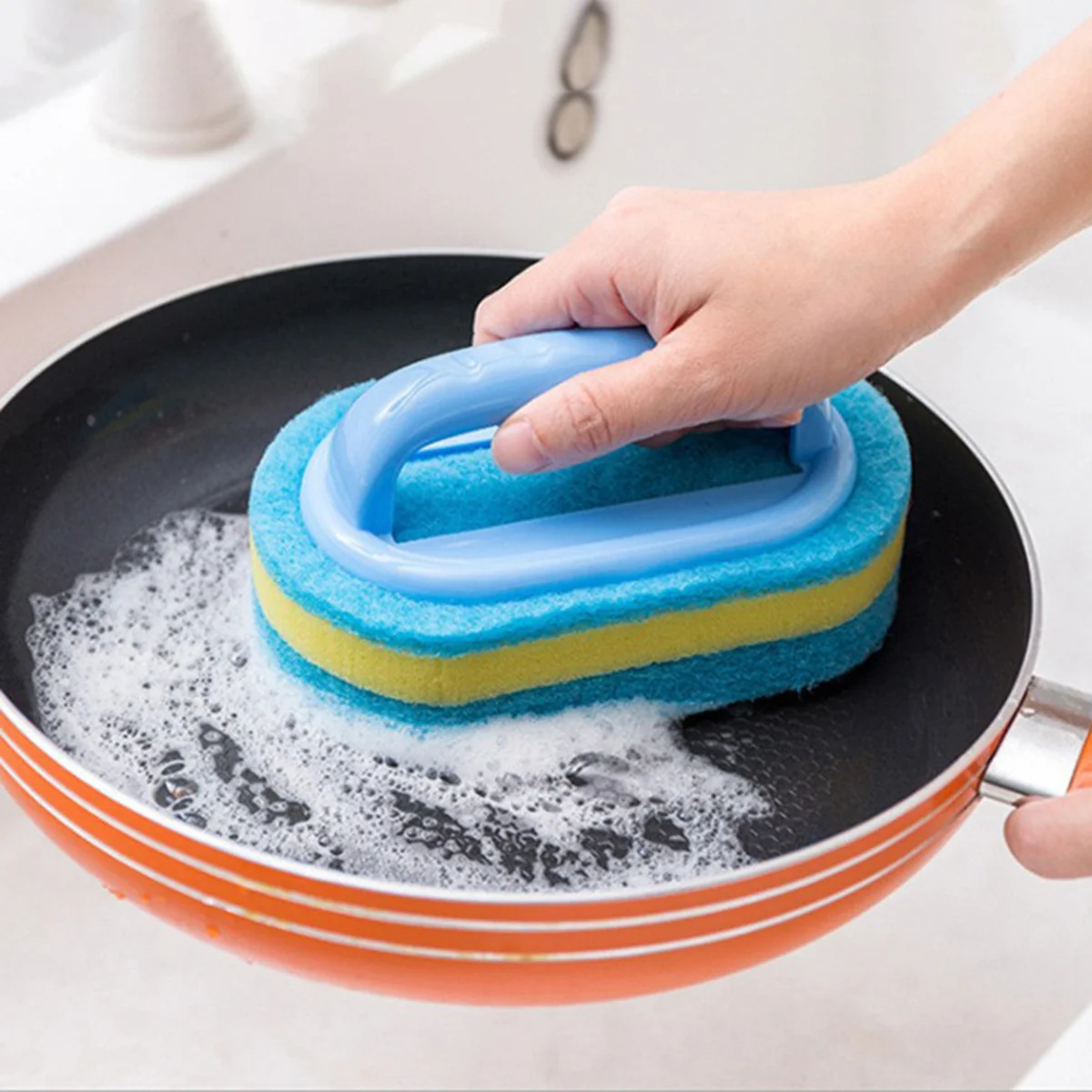 1 шт./2 шт.-многофункциональная скраб-щетка с ручкой-кухонная губка для